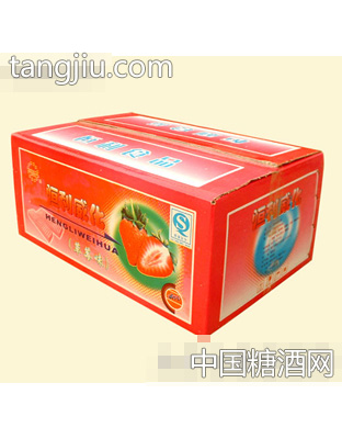 恒利威化饼干草莓味箱装