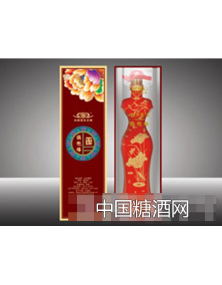金沙回沙旗袍缘酒第二代53度（荷花）