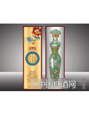金沙回沙旗袍缘酒一代53度（翠绿）