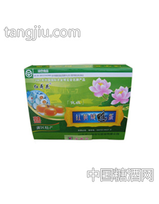 湖荷花红荷花咸鸭蛋绿色礼盒