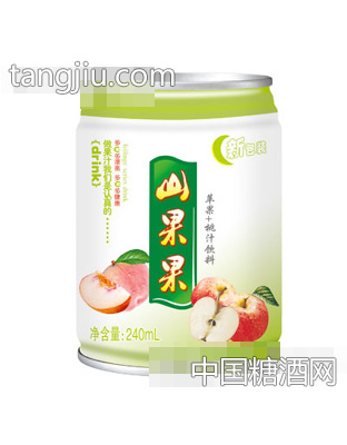 山果果苹果加桃汁饮料矮罐240ml