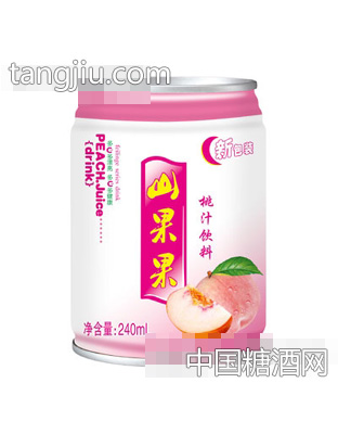 山果果桃汁饮料矮罐240ml