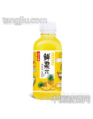 鲜果π生榨菠萝汁饮料500ml