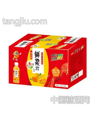 鲜果π生榨芒果汁饮料500mlx15瓶