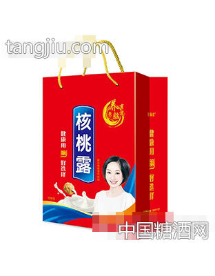 香浓核桃牛奶植物蛋白饮品手提袋