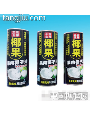 正宗生榨椰果果肉椰子汁罐装