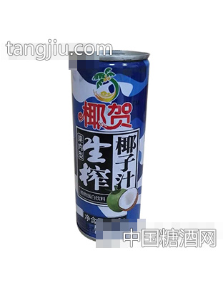 椰贺生榨椰子汁245ml