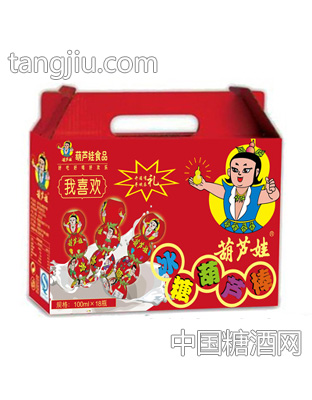 葫芦娃冰糖葫芦棒100mlx18瓶外箱