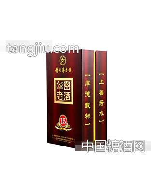华密老酒盒装侧面
