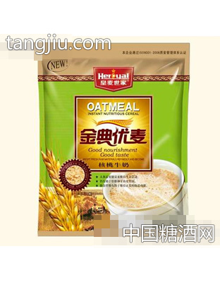 600g金典优麦牛奶核桃麦片食品