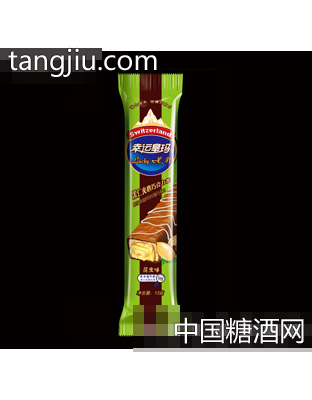 幸运皇玛果仁夹心巧克力条花生味