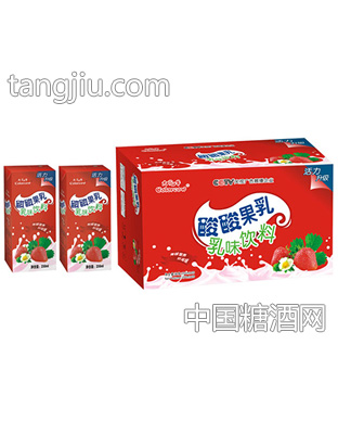 酸酸果乳乳味饮料普盒