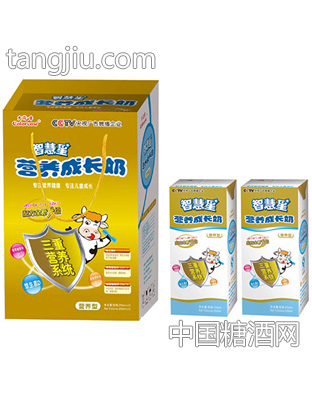 智慧星营养成长奶手提礼盒250ml