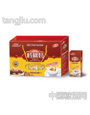 核桃奶横式开窗提绳礼盒