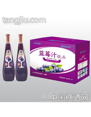 纯中纯蓝莓汁828mlx8瓶