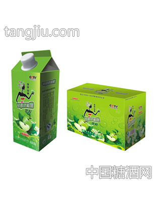 绝乖苹果醋众擎绿屋顶盒520ml
