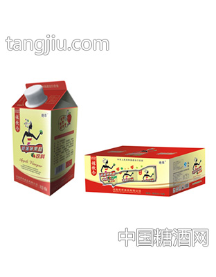 左饮令蜂蜜红苹果醋屋顶盒490ml