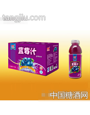 天然野生蓝莓汁500ml×15瓶