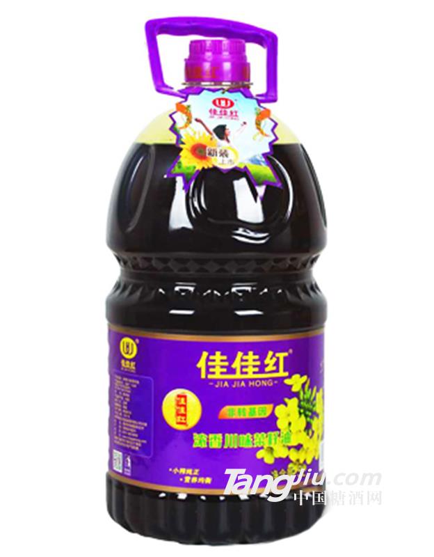 佳佳红浓香川味菜籽油（新装）5L