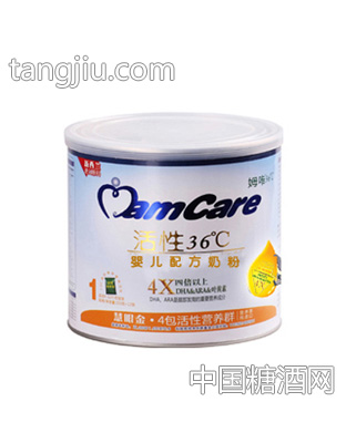 姆咔活性36℃慧眼金奶粉1段212g