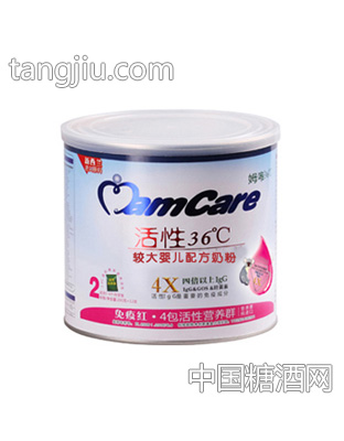 姆咔活性36℃免疫红较大奶粉2段212g