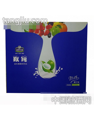 花奶牛天纯致纯椰子味牛奶箱装