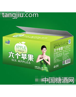六个苹果青苹果醋428mlx15瓶