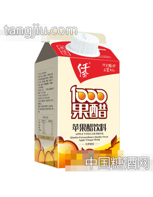 仟分无蔗糖苹果醋红盒480ml