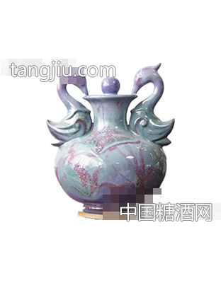 精品钧瓷·朱雀瓶