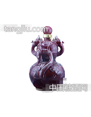 精品钧瓷·双龙葫芦瓶