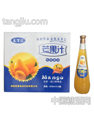 友百汇芒果汁828MLx8瓶