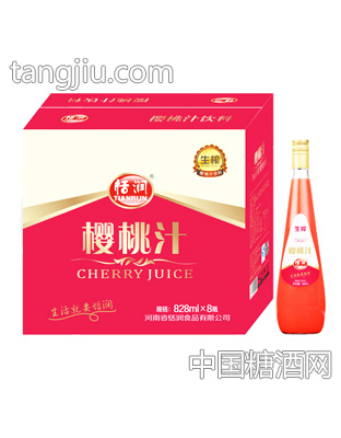 恬润樱桃汁饮料828mlx8瓶
