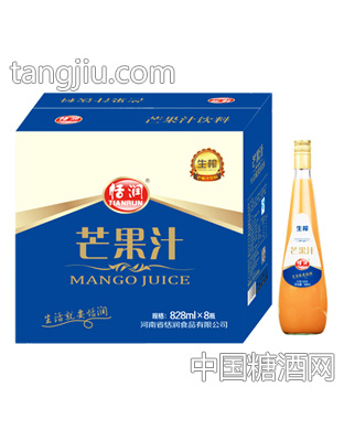 恬润芒果汁饮料828mlx8瓶