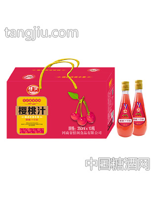 恬润350ml樱桃汁饮料10瓶装