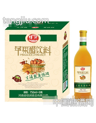 恬润苹果醋饮料750ml×6瓶