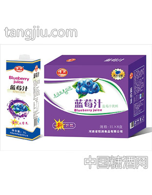 恬润蓝莓汁饮料1Lx8盒