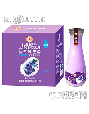 恬润蓝莓汁乳酸菌1Lx6瓶