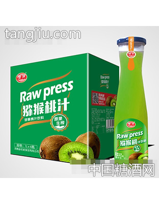 恬润磨砂瓶猕猴桃汁1Lx6瓶