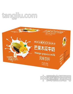 芒果木瓜牛奶风味饮料