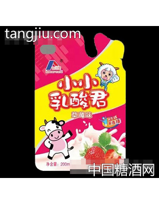 好乃屋小小乳酸君奶味饮料草莓味200ml