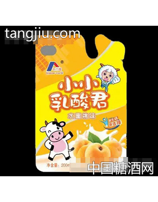 好乃屋小小乳酸君奶味饮料水蜜桃味200ml
