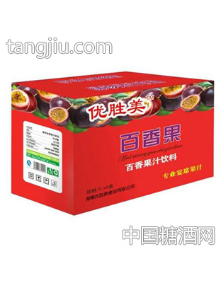 优胜美百香果汁饮料1Lx8盒