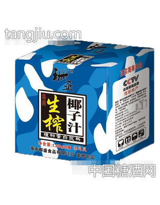 珊亚果肉型生榨椰子汁植物蛋白饮料1.25kgx6
