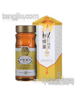 卓津蜂业野蜂巢蜜500g瓶
