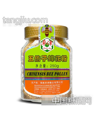 卓津蜂业五倍子蜂花粉250g瓶