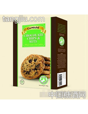 可尼斯巧克力果仁全燕麦曲奇160g