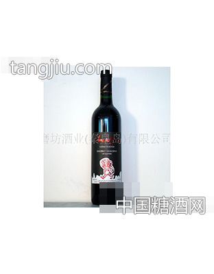 法国红磨坊精装黑标赤霞干红葡萄酒