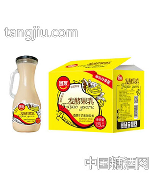 团友发酵果乳香蕉牛奶乳味饮料1.25Lx6瓶