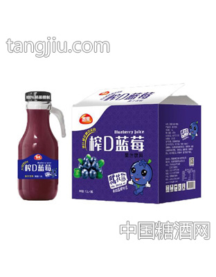 愚果榨D蓝莓果汁饮料1.5LX6瓶