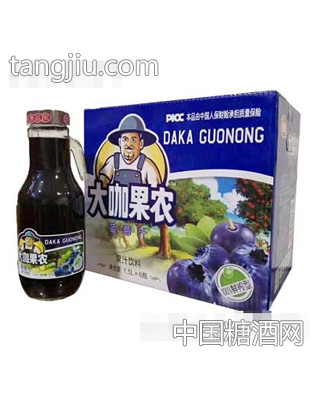 大咖果农蓝莓汁1.5Lx6瓶